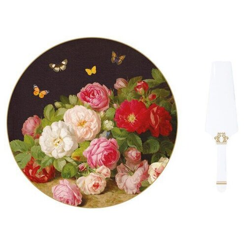 Блюдо для торта с лопаткой Victorian Garden Диаметр: 32 см Nuova R2S (Easy Life)
