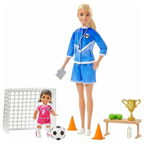 фото Набор игровой barbie футбольный тренер glm47