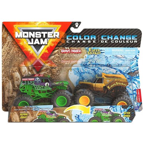 Машинки Monster Jam траки, меняющие цвет 1:64, 2шт, 6060877