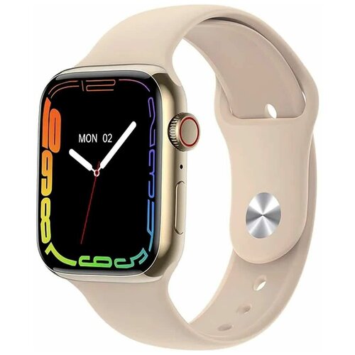 Смарт часы 7 серияDT NO1 Smart Watch 7 Series Умные часы 45mm c NFC розовое золото беспроводная зарядка 179000₽