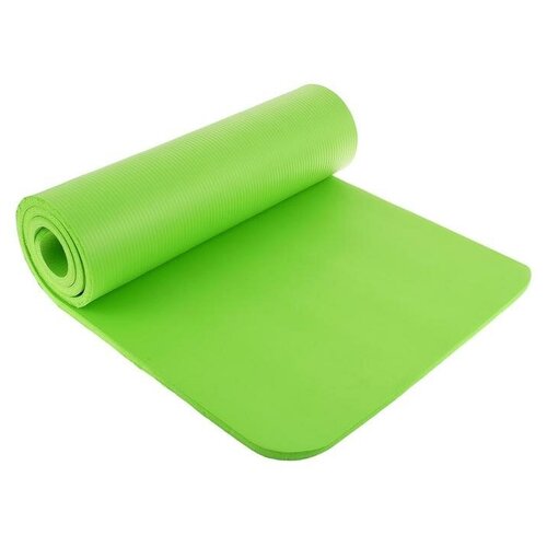 фото Коврик для йоги 183 × 61 × 1,5 см, цвет зелёный mikimarket