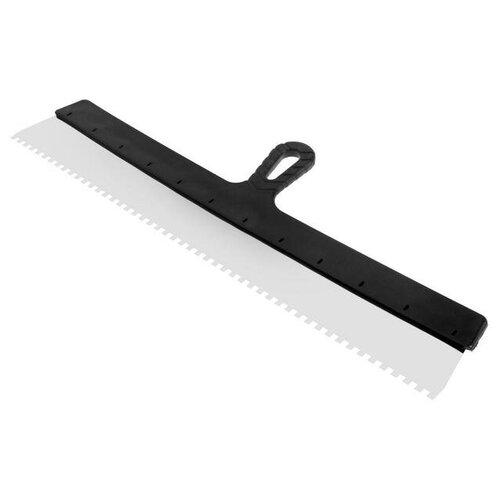 Шпатель зубчатый ЛОМ 600 мм зуб 6 мм нержавеющая сталь 393₽