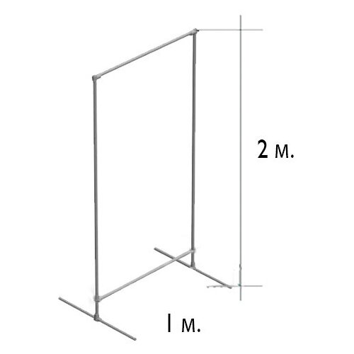 фото Стойка ролл ап для баннера (усиленная roll up) 2 м. / 1 м. gozhy