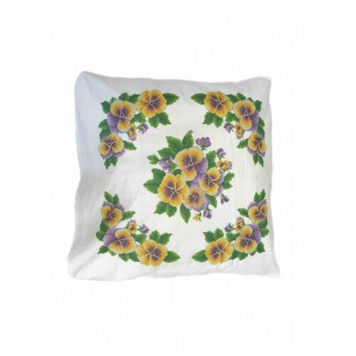 фото Набор анютины глазки наволочка 45х45 каролинка ккпн(бязь) 06