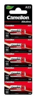 Батарейка щелочная Camelion Premium Alkaline A23 12В, 5 шт. - фото №2
