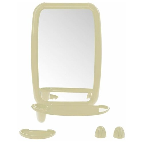 фото Набор для ванной комнаты "optima", цвет слоновая кость berossi