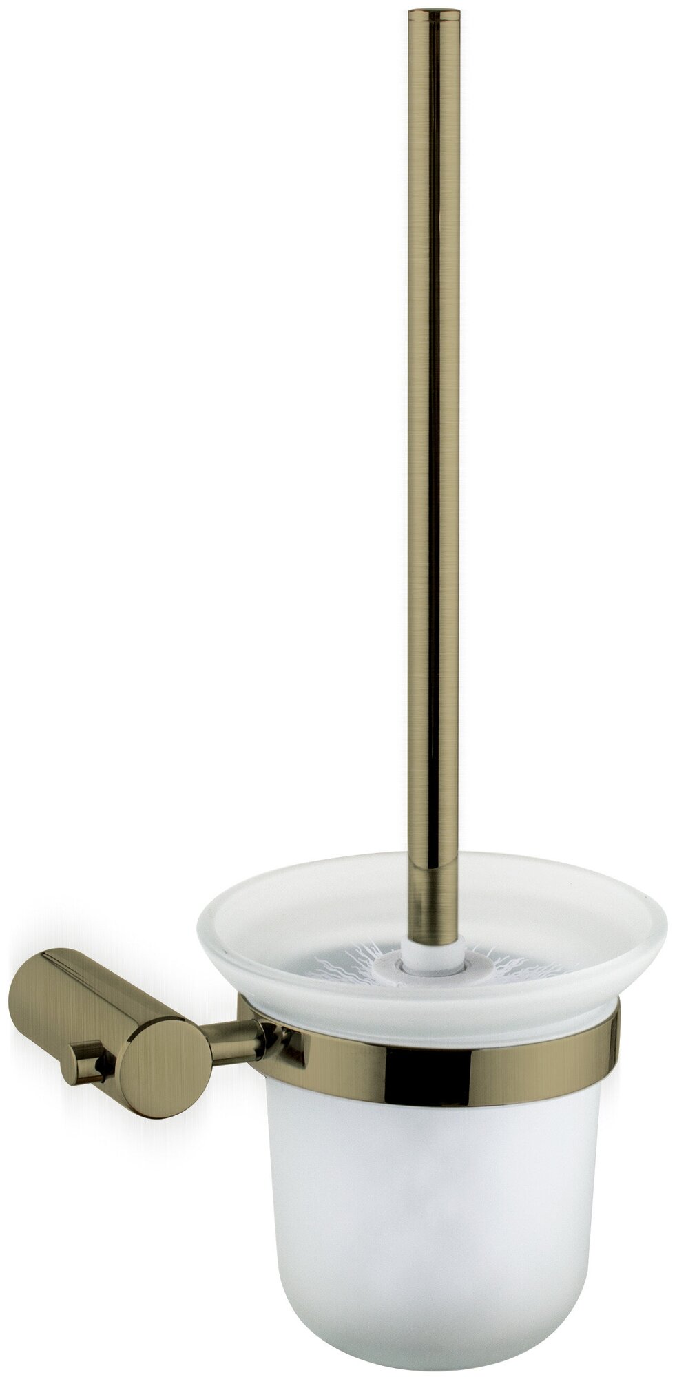 Ершик для туалета Haiba HB8410-4 матовое стекло нержавеющая сталь бронза