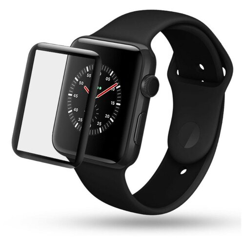 Защитное стекло Apple Watch, 42mm, 3D, черное