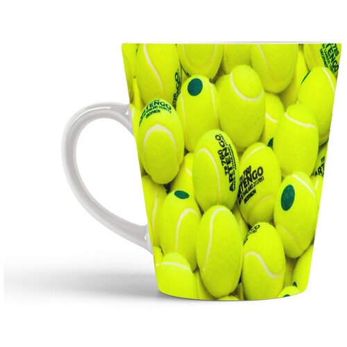 фото Кружка-латте coolpodarok тенис тенисные мячи спорт текстура