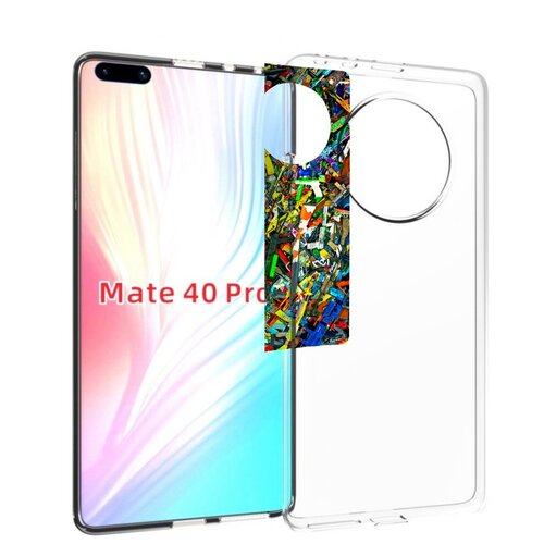 Чехол MyPads CS GO guns skins мужской для Huawei Mate 40 Pro (NOH-NX9) задняя-панель-накладка-бампер