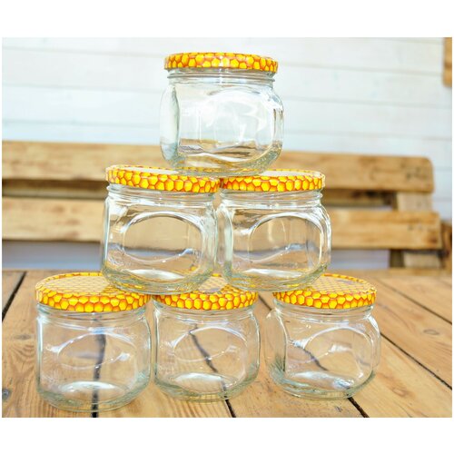 Банка 0,35 литра Кубышка, 6шт