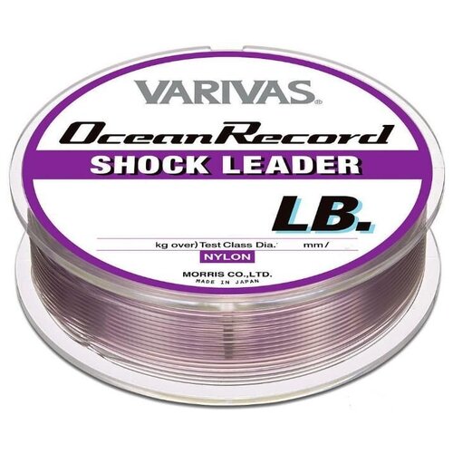 лидер морской нейлон varivas nylon shock leader 50м 170lb 1 17мм Лидер морской нейлон Varivas Ocean Record Shock Leader 50m 100lb (＃24) 0.81mm