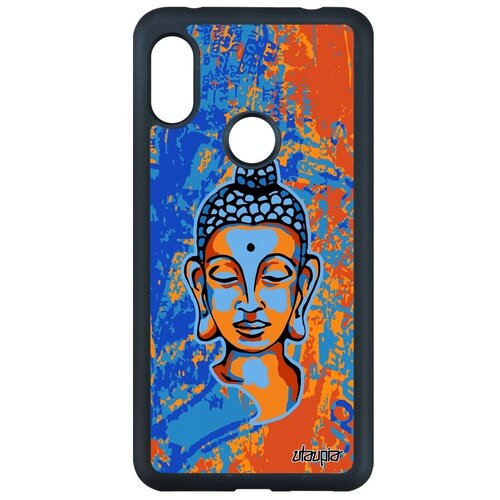 фото Простой чехол для телефона // xiaomi redmi note 6 pro // "будда" дизайн портрет, utaupia, желтый