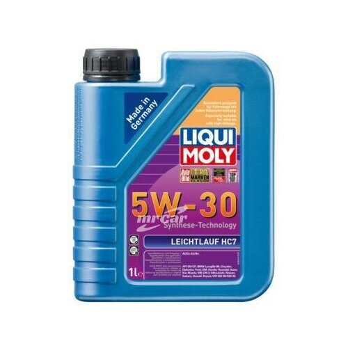 фото Liqui moly 8541 масло моторное нс- синтетическое leichtlauf hc 7 5w-30 1л