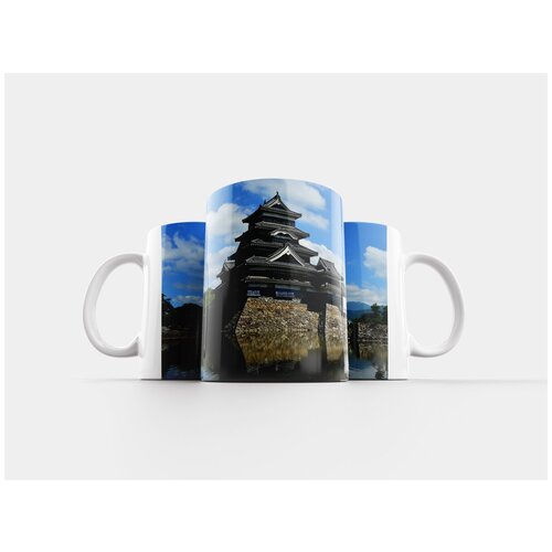 фото Кружка "замок мацумото, японский замок, летнее небо" 320 мл lotsprints