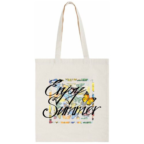 фото Сумка-шоппер coolpodarok "enjoy summer. бабочки"