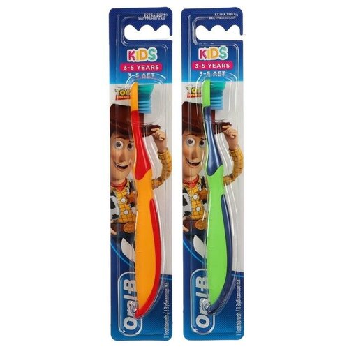 Купить Зубная щётка Oral-B Kids Toy Story, для детей, 3-5 лет, экстрамягкая, 1 шт., RECOM, Зубные щетки