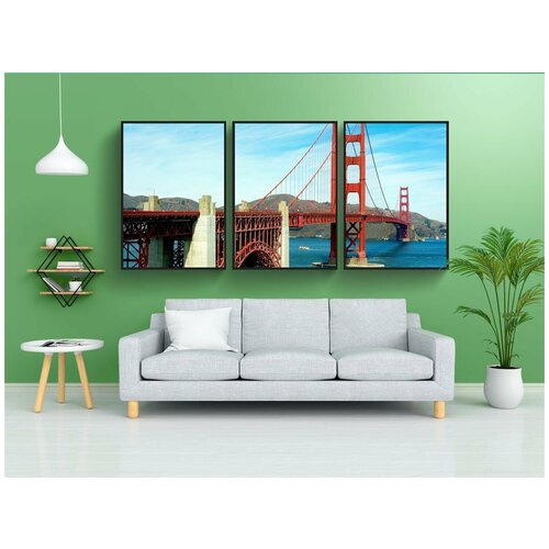 фото Набор модулных постеров для интерьера "сша, сан франциско, калифорния" 60x90 см. в тубусе, без рамки lotsprints