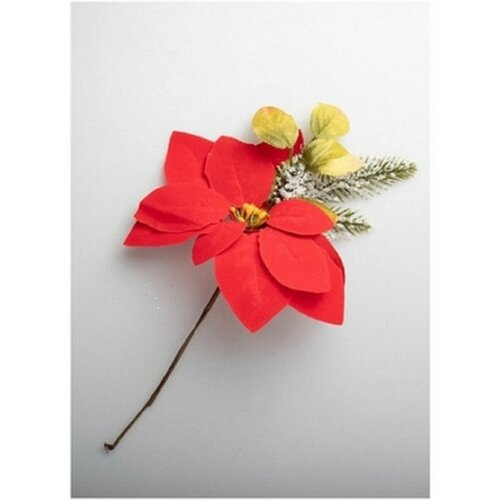 Пуансеттия искусственная H33см D20см красный 269₽