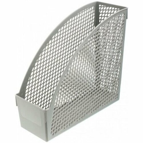 Лоток для бумаг Buro вертикальный Стандарт 270x250x100мм серый пластик 349₽