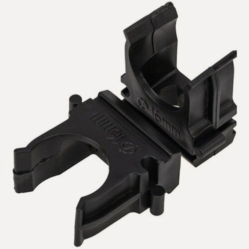 Изображение товара Клипса для гофротрубы Rexant 16 мм черная (100 шт./уп.)