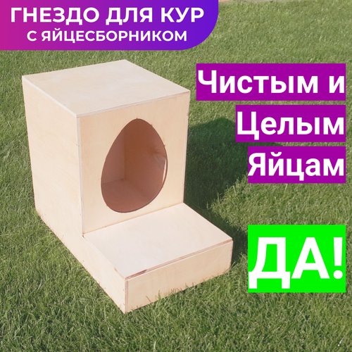 Гнездо для кур несушек с яйцесборником зимний хуторок