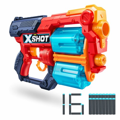 Бластер для стрельбы ZURU X-Shot Ексель Иксес ТК-12 бластер zuru x shot ексель иксес тк 12