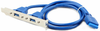 Планка USB 3.0 на заднюю панель Cablexpert, 2 порта USB