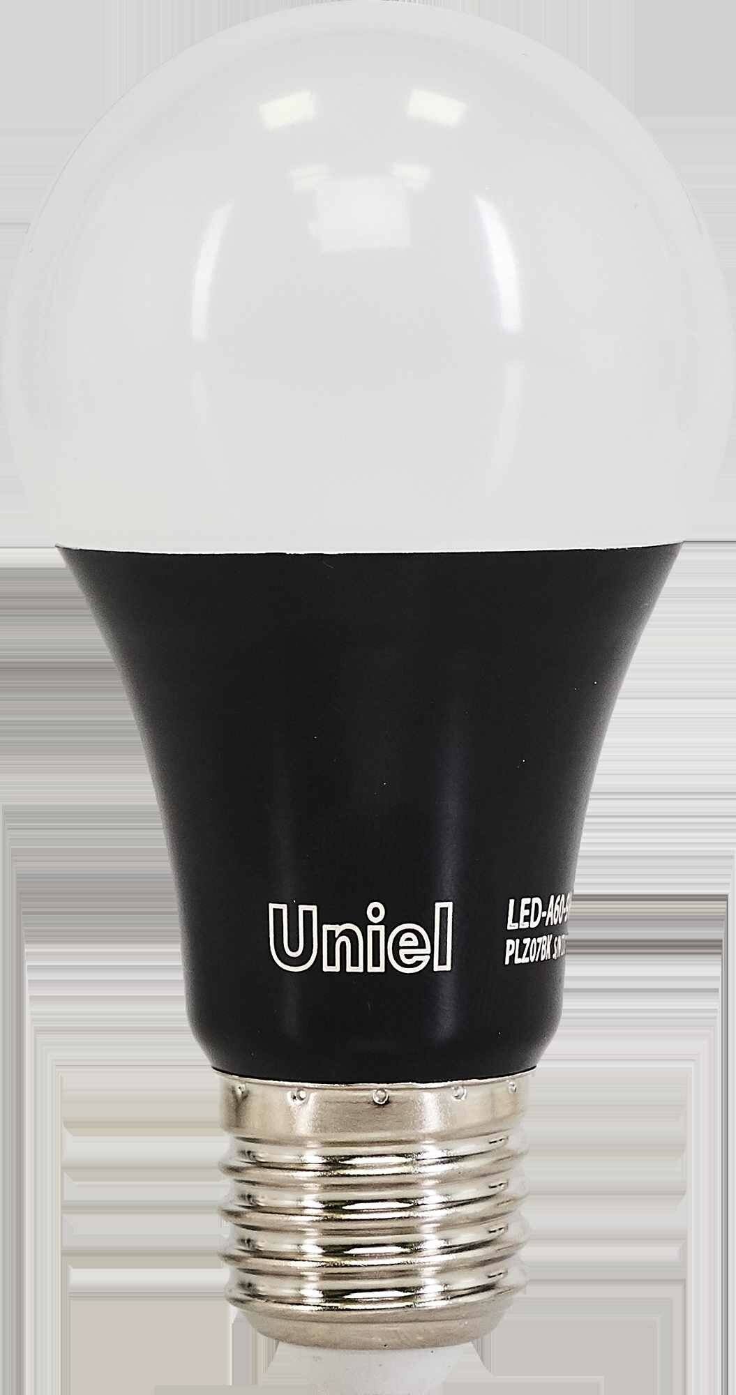 Лампа светодиодная ультрафиолетовая Uniel E27 170-240 В 9 Вт груша фиолетовый свет