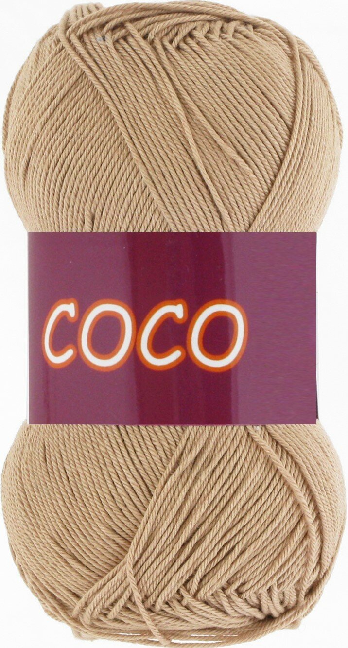 Пряжа Coco - 4312 холодный бежевый