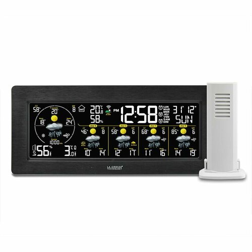 Домашняя Погодная станция LaCrosse SW404-BLA с цветным экраном Цвет черный 7855₽