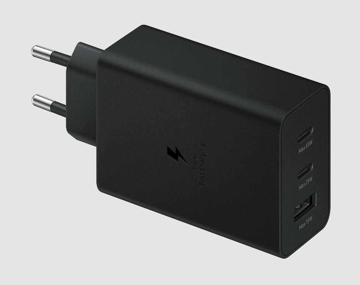 Сетевое зарядное устройство Samsung +Type-C 65W EP-T6530NBEGRU Черный