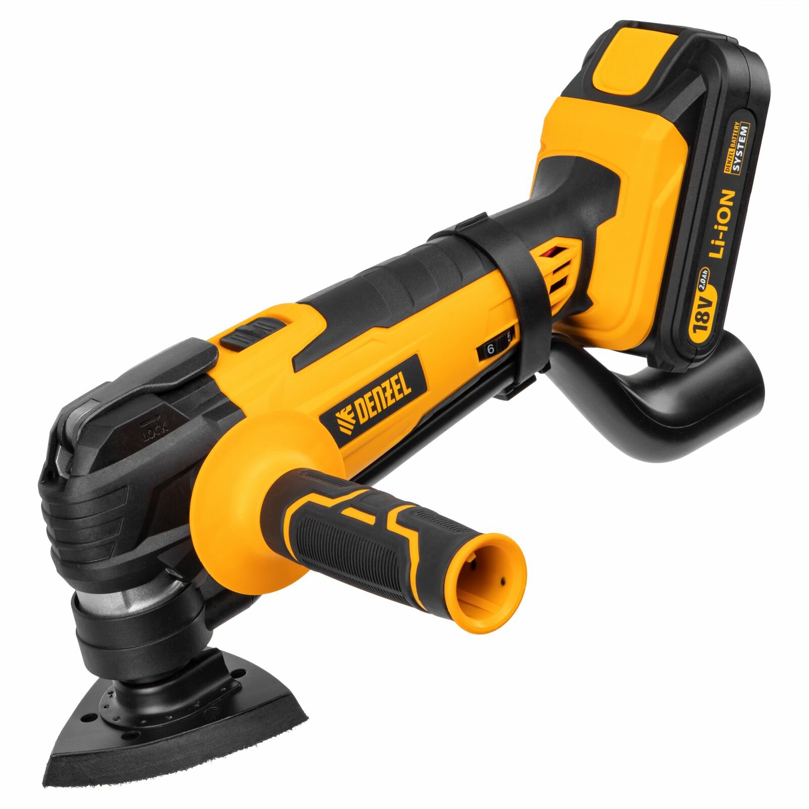 Многофункциональный инструмент аккумуляторный MTL-IB-18-02 Li-Ion 18 В 1.5 А*ч Denzel 28401