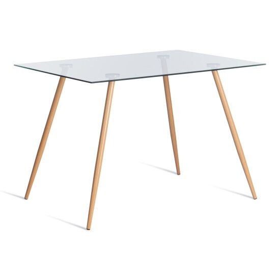 Tetchair SOPHIA (mod. 5003) металл/стекло (8мм), 110 х 80 х 75 см, бук/прозрачный