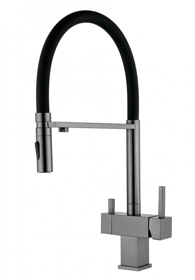 Смеситель для кухни под фильтр на магните GROCENBERG GB4098BG графит