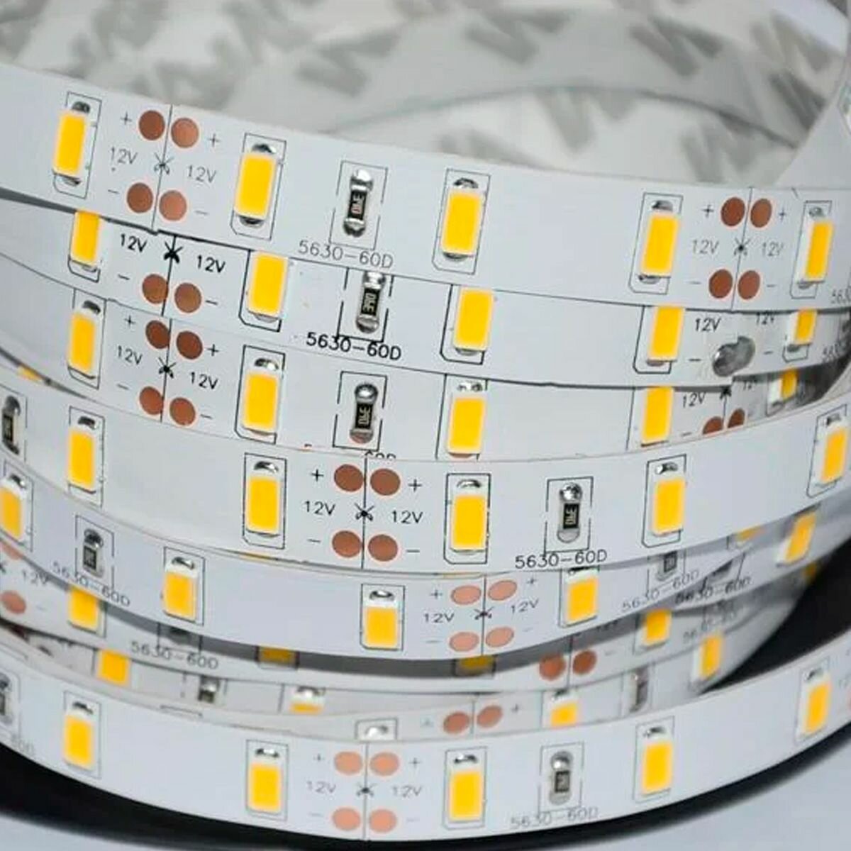 Светодиодная лента SMD5730 12В 18Вт белый теплый IP20 503001 General