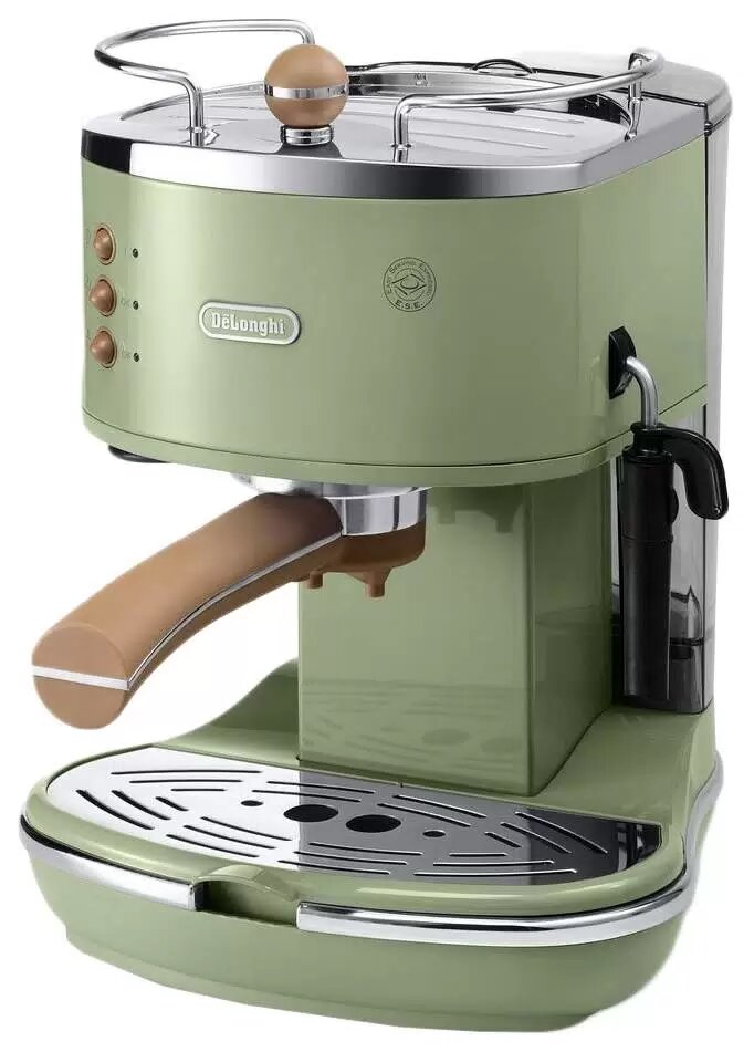 Портафильтр De'Longhi Icona Vintage ECOV311GR, нержавеющая сталь, 15 Бар, зеленый