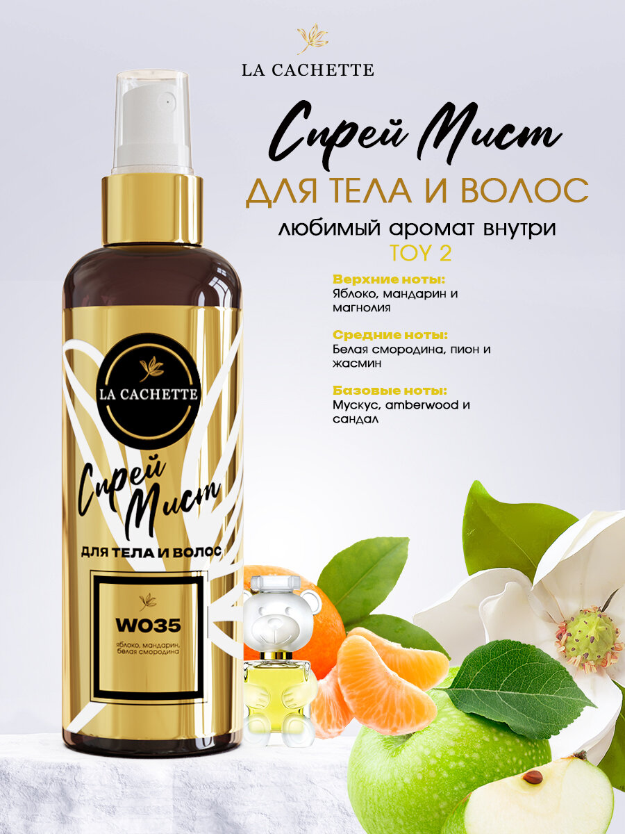 Мист для тела парфюмированный Toy 2 La Cachette W035, 200 мл