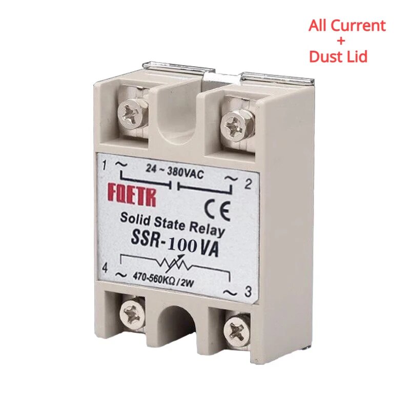 SSR-10VA 25VA 40VA 60VA 80VA 100VA твердотельное реле регулятор напряжения AC24-380V выход + весь ток + Пылезащитная крышка/класс A, SSR-100VA