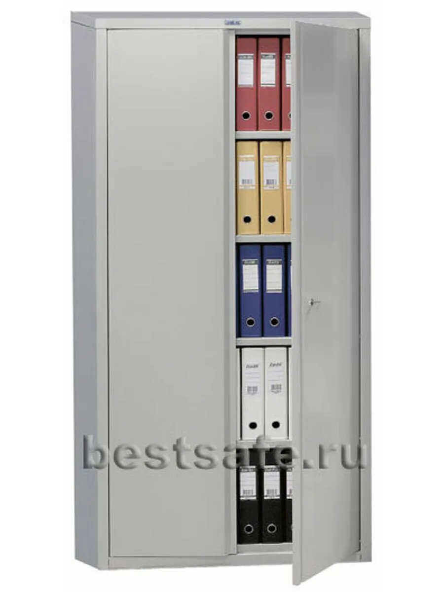 Шкаф металлический офисный ПРАКТИК "M-18", 1830х915х370 мм, 45 кг, разборный - фото №4
