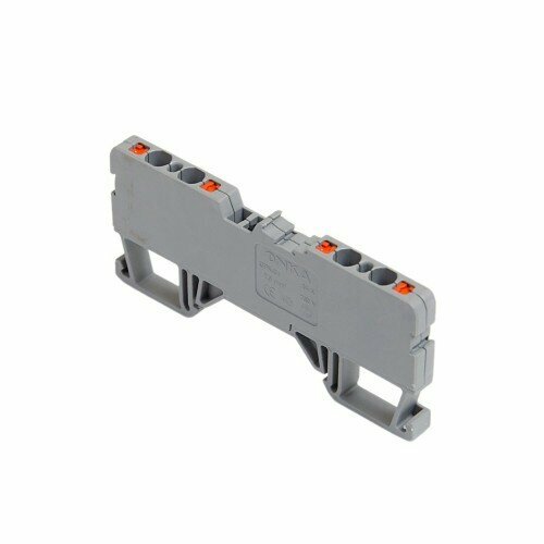 1020275 OPK 25C Клеммник пруж быстрозажимной Push in 4-х выводной 25мм кв серый 1252 Onka 150₽