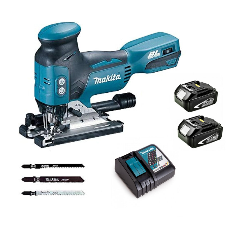 Аккумуляторный лобзик Makita DJV185RG2 (18V, 2х6.0Ah, Li-Ion)
