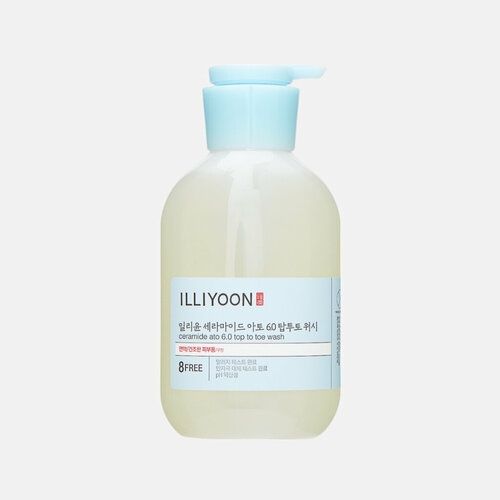 Гель для душа с церамидами ILLIYOON ceramide ato 6.0 top to toe wash, 500 мл.