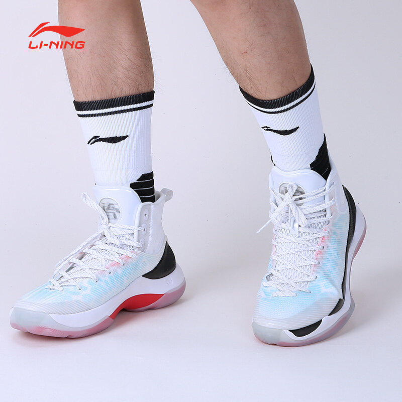 Носки спортивные LI-NING, размер OneSize, красный/желтый — фото 1