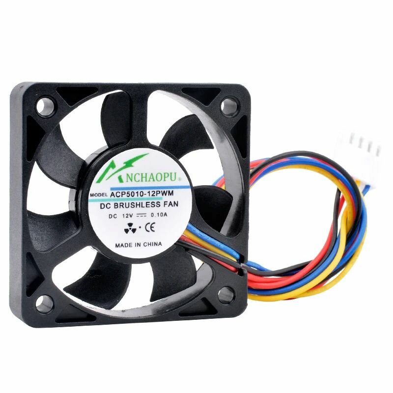 ACP5010-12PWM 5см 50x50x10mm 5010 DC12V 0.10A 4pin Вентилятор охлаждения для процессора северного и южного моста корпуса