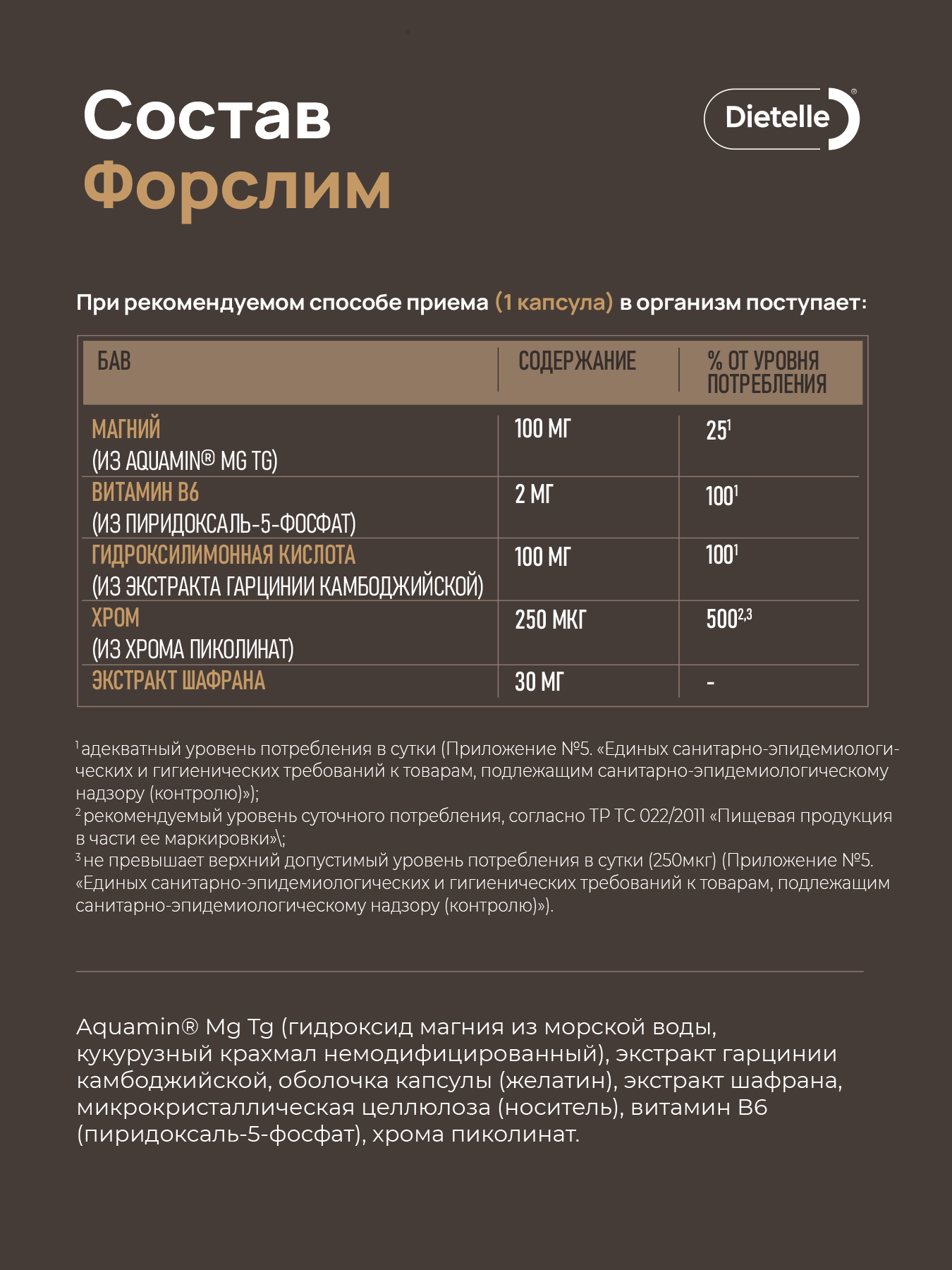 Регуляторы Аппетита Жиросжигатель для мужчин и женщин, блокатор аппетита, пиколинат хрома, гарциния камбоджийская, Форслим Dietelle