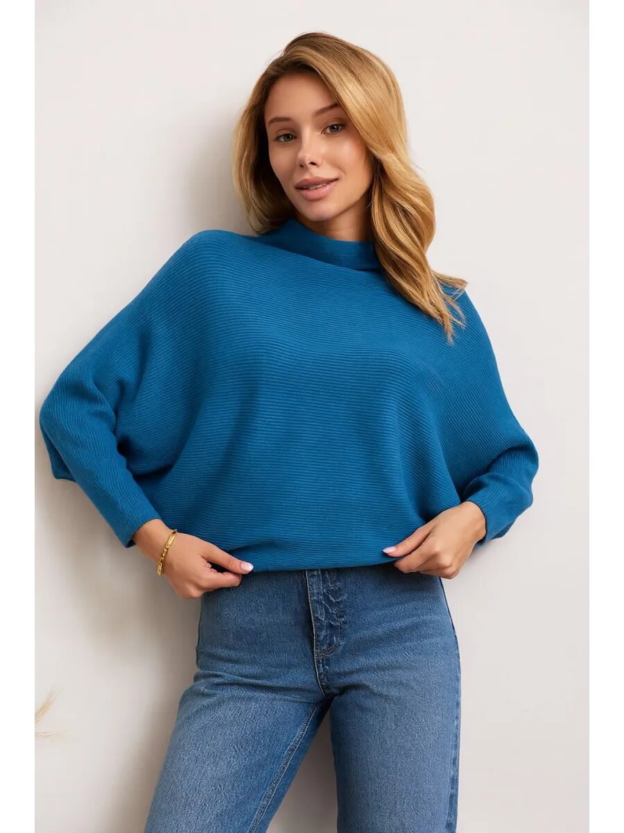 Свитер RM shopping базовая, размер 44-50, , синий