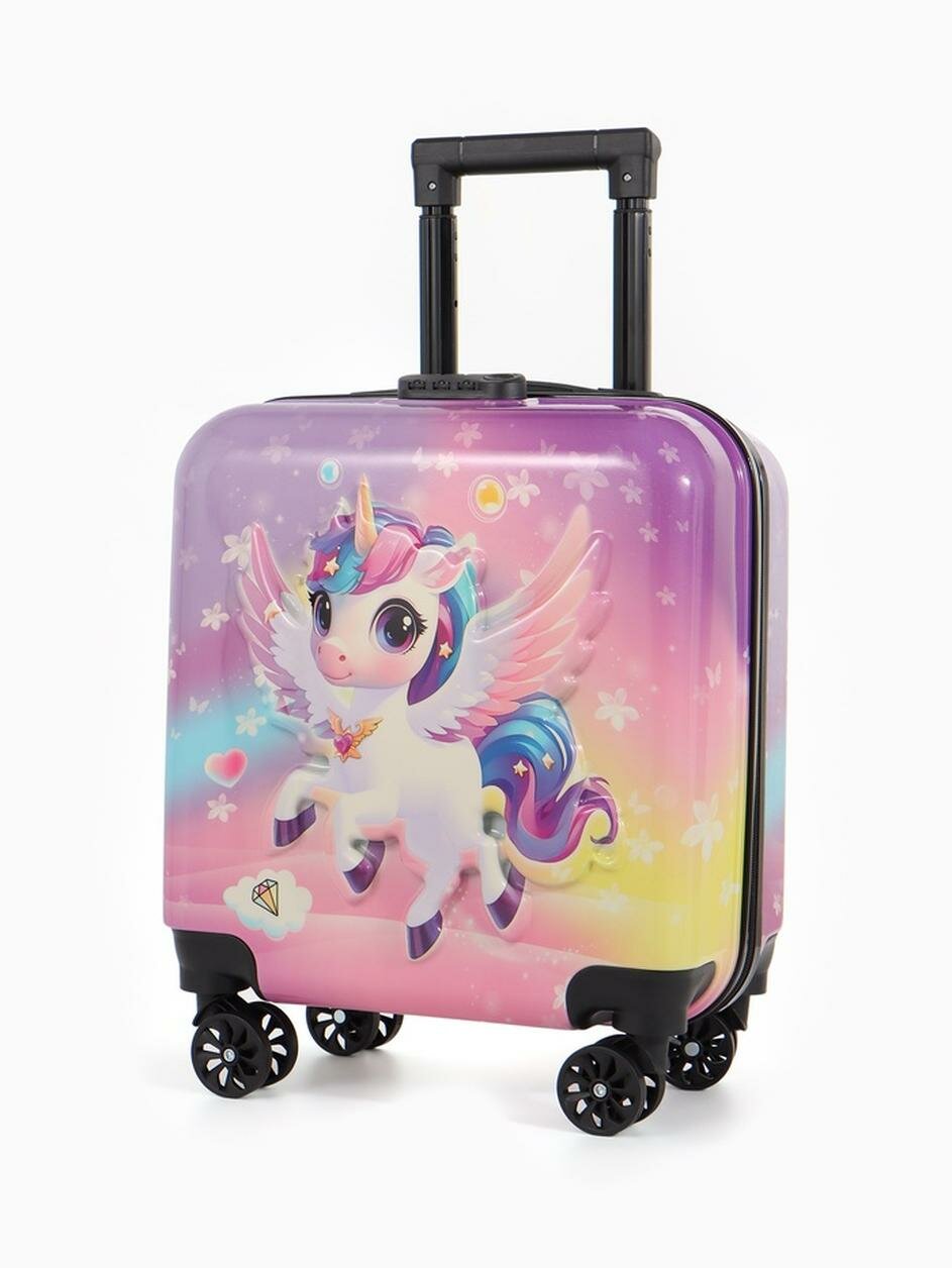 Чемодан Выбражулька ручная кладь 35х27х22 см сиреневый