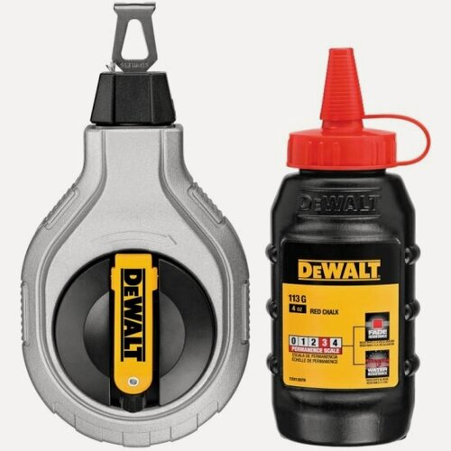 Изображение товара Шнур разметочный Dewalt DWHT47408-0, 6:1 + красный меловой порошок
