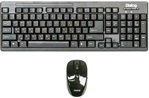 Беспроводная клавиатура и мышь комплект usb Dialog KMROP-4010U